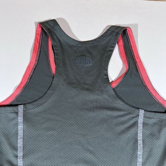 The North Face Racerback Grey Pink Tank Top Shirt Women's Size Medium - Picture 5 of 8